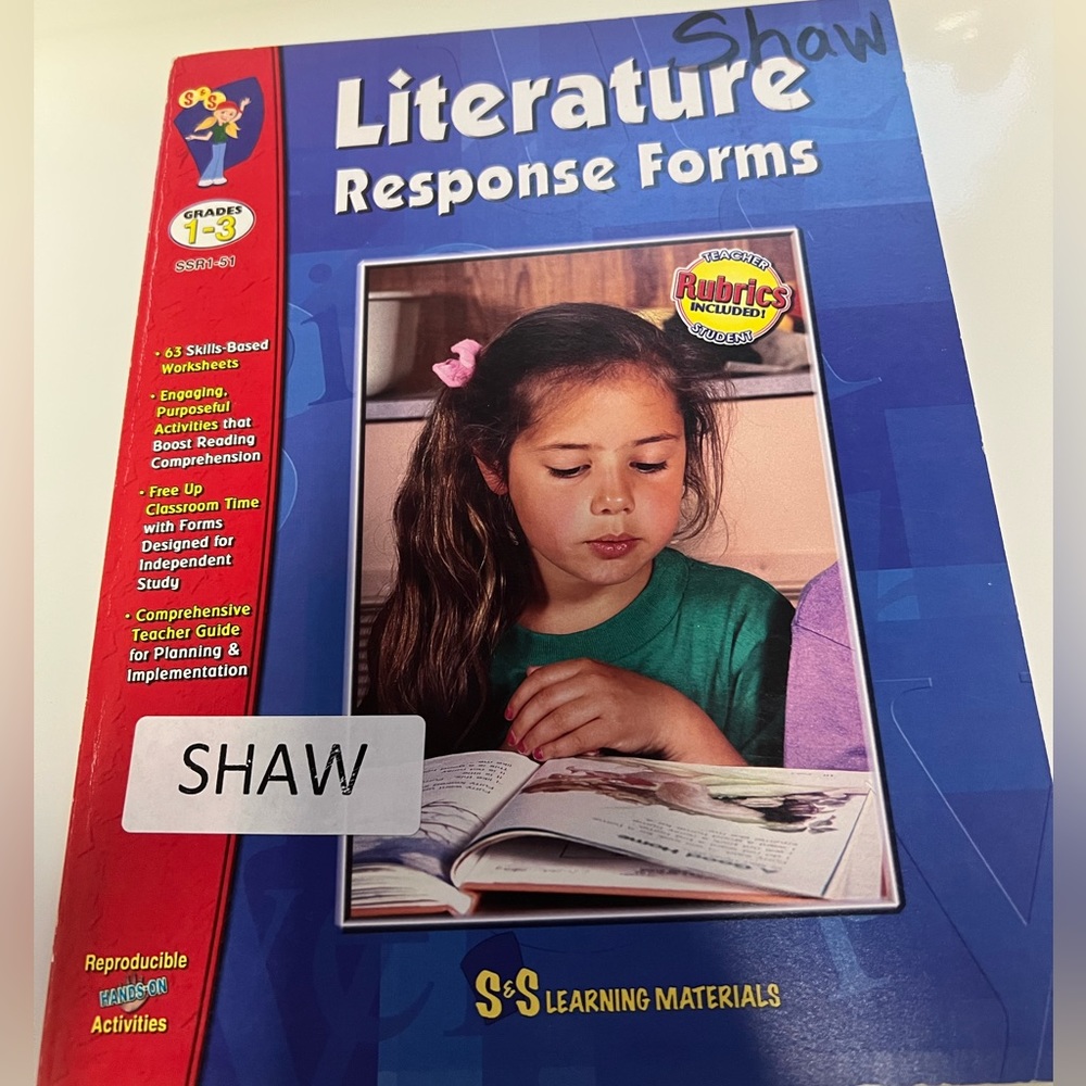 Children Resource Book: Literature Response Forms